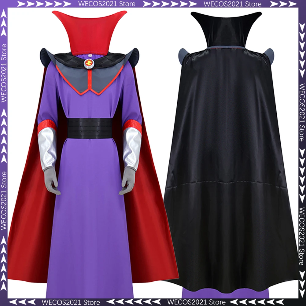 

Disguise Villain Zurg Cosplay Clothing Cartoon Movie Plush Men Costume Halloween Male Roleplay Role Play Fancy Dress Up Outfits