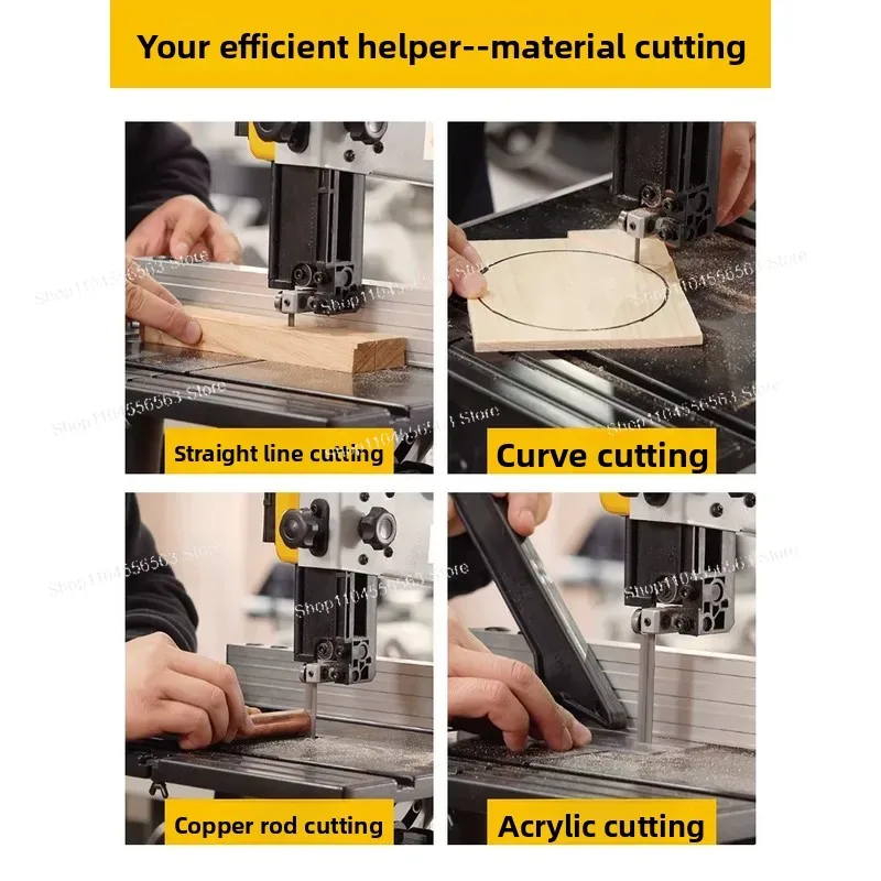 woodworking band saw machine 9 inch vertical small band saw machine curve household metal cutting band saw machine