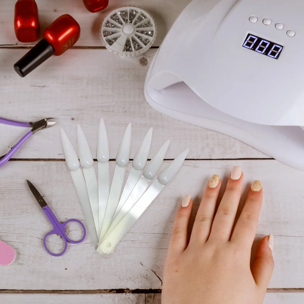 2 set di punte per manicure per unghie, cartella dei colori, settore campione, strumenti per la pratica, carte, fornitura di plastica, pratica e conveniente