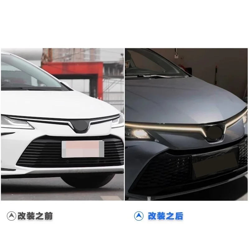 LED Front bumper light Daytime Running Lamp for Toyota Corolla 19-24 Modified Dynamic Running  Light grille lamp