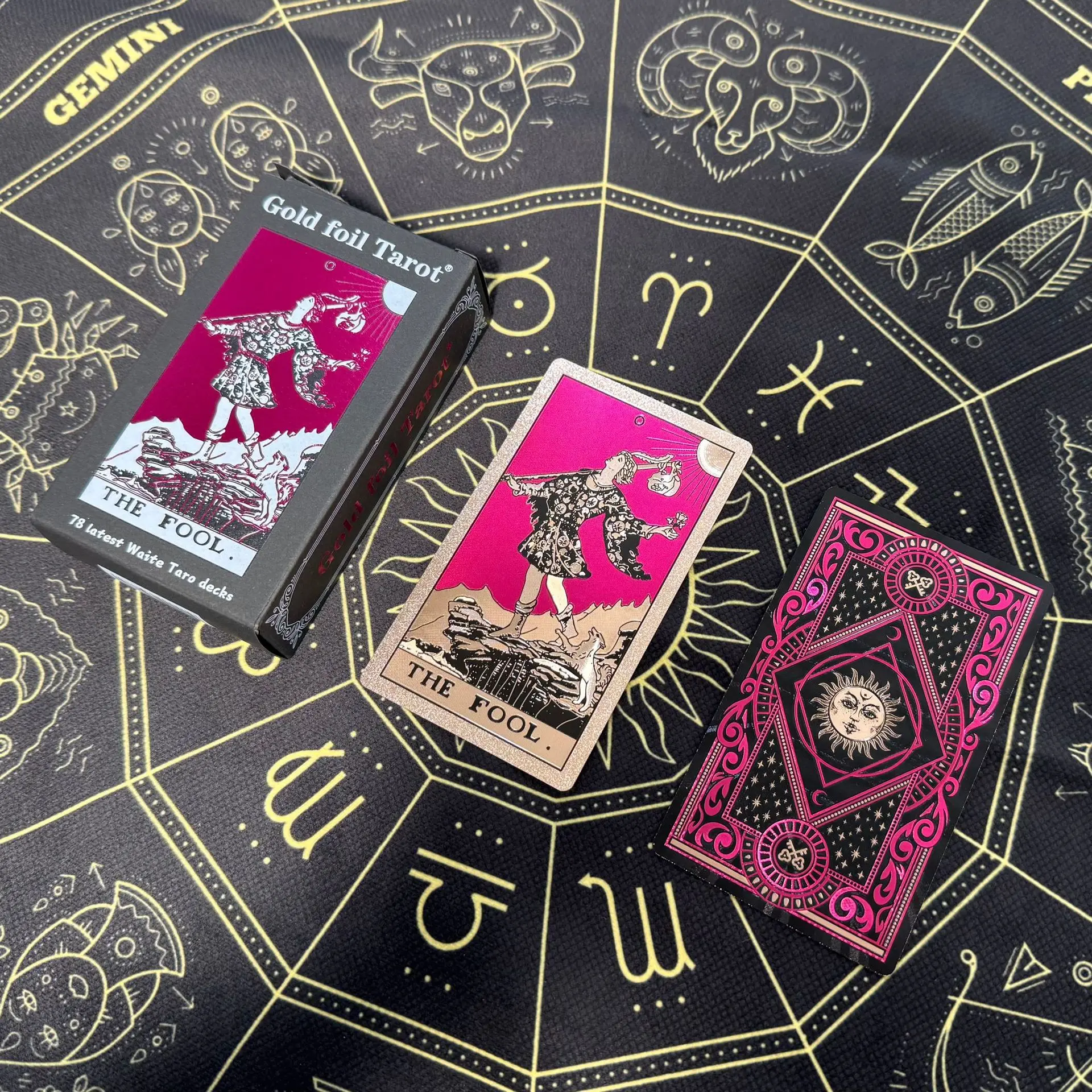 Luxury Rider Waite Gold Foil Tarot Deck - Gilded Edges, Accurate