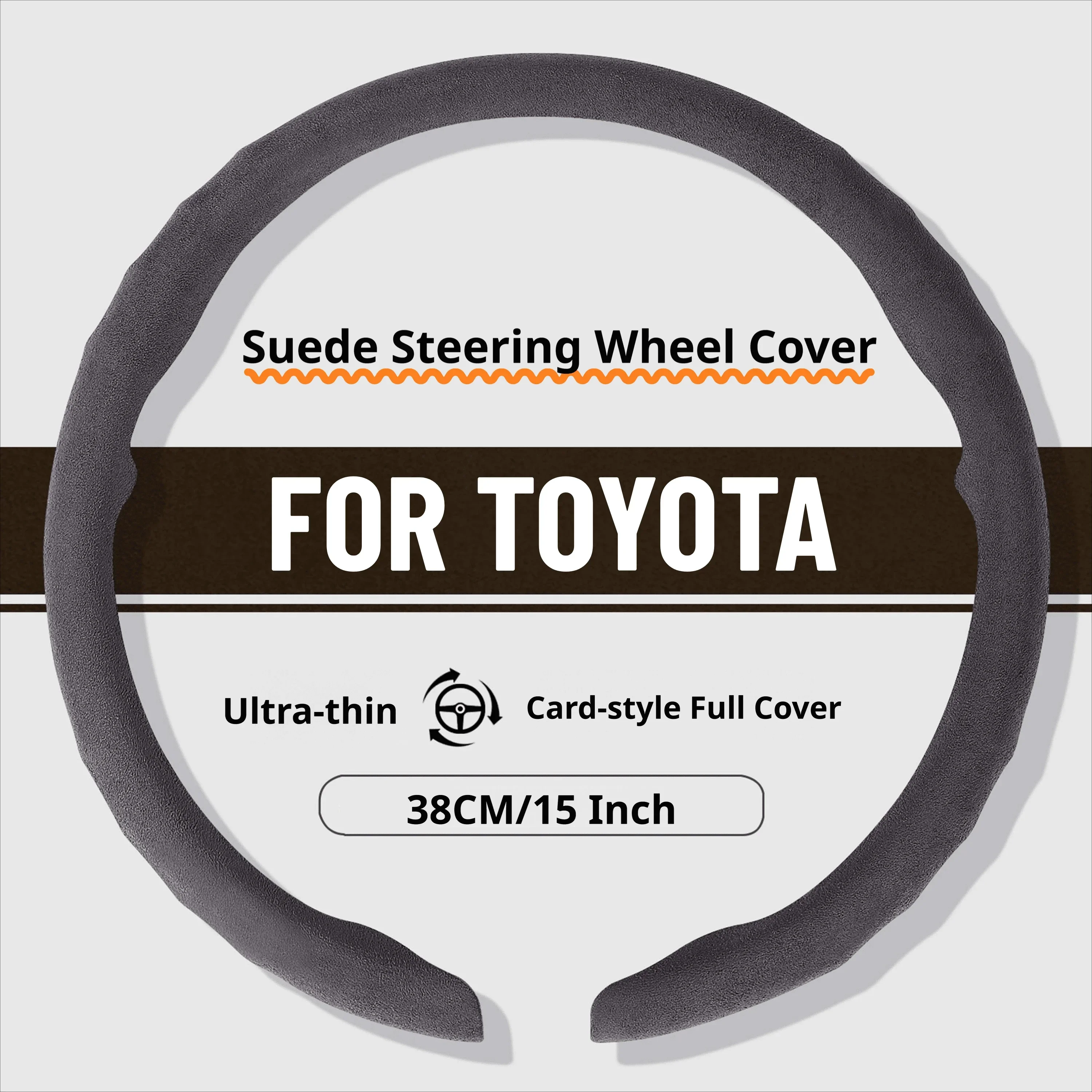 Crossfit Accessories - For Toyota Ultra‑Thin Suede Steering Wheel