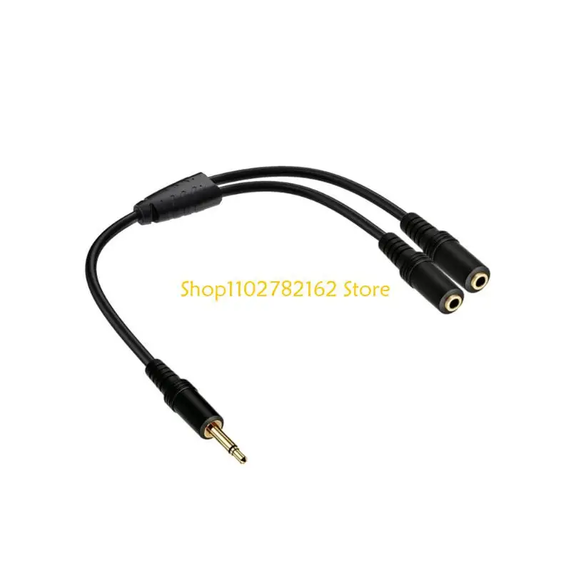 547B 1/8 Unit Single Channel Male To Pair Single Channel Female Sound Separator Line 30cm strong Plastic Case