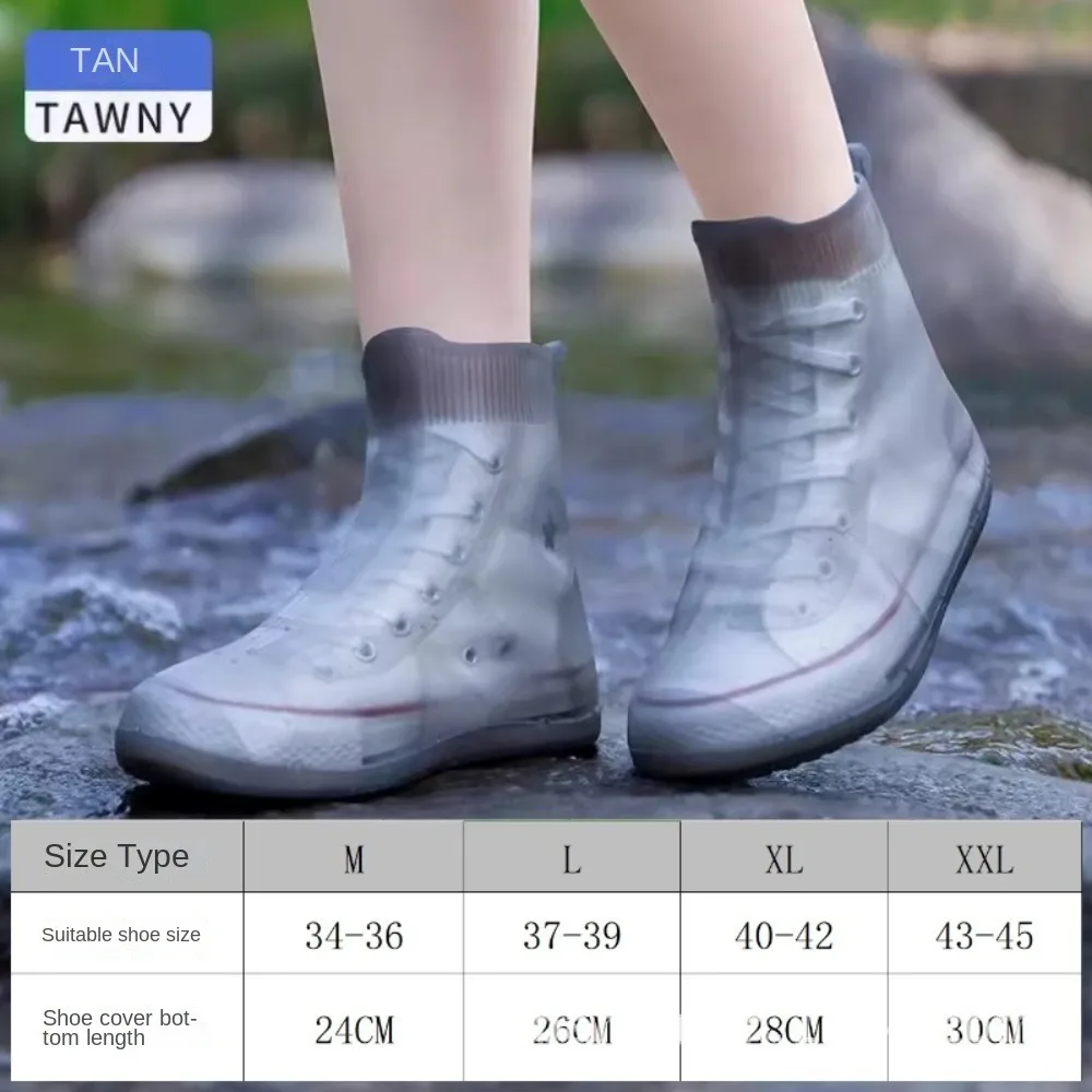 

New Waterproof Shoe Covers Silicone Protectors Shoes Cover Rain Boots For Outdoor Rainy Day Anti-Slip Sneakers Protector Unisex