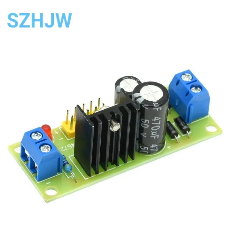 L7805 LM7805 Step Down Converter Board 7.5V-20V To 5V 1.2A Regulator Buck Power Supply Module For Arduino