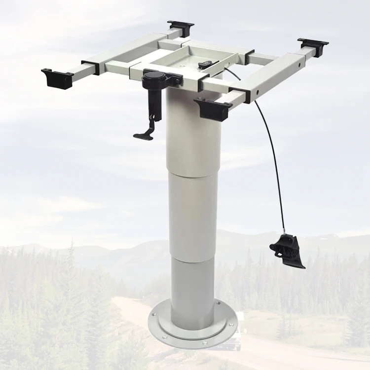 

High Quality White Color caravan Motorhome Telescopic Table Leg with Adjustable High Function