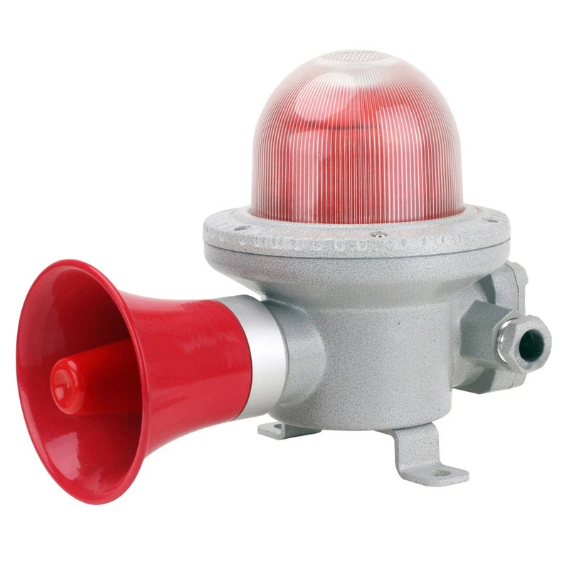 Strobe Lights Warning Alarm Siren 180Db Explosion-Proof Sounder Horns Lamps Ex Proof Horn Siren