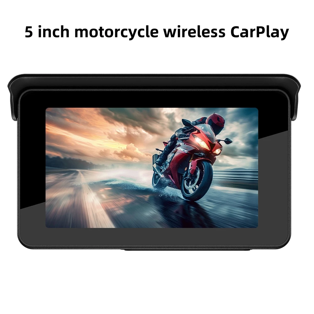 

5-дюймовый навигационный мотоцикл, водонепроницаемый беспроводной Android Auto Carplay, экран, портативный мотоциклетный монитор
