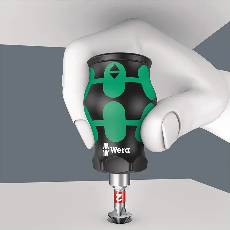 WERA  Kraftform Kompakt Stubby Magazine Screwdriver 6 Pieces Compact Design for Working in Tight Installation Spaces 05008875001