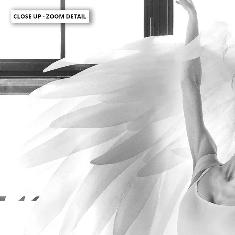 Black and White Ballet Girl Ballerina Posters And Prints Dancer Canvas Painting Wall Art Picture Home Decor For living Room