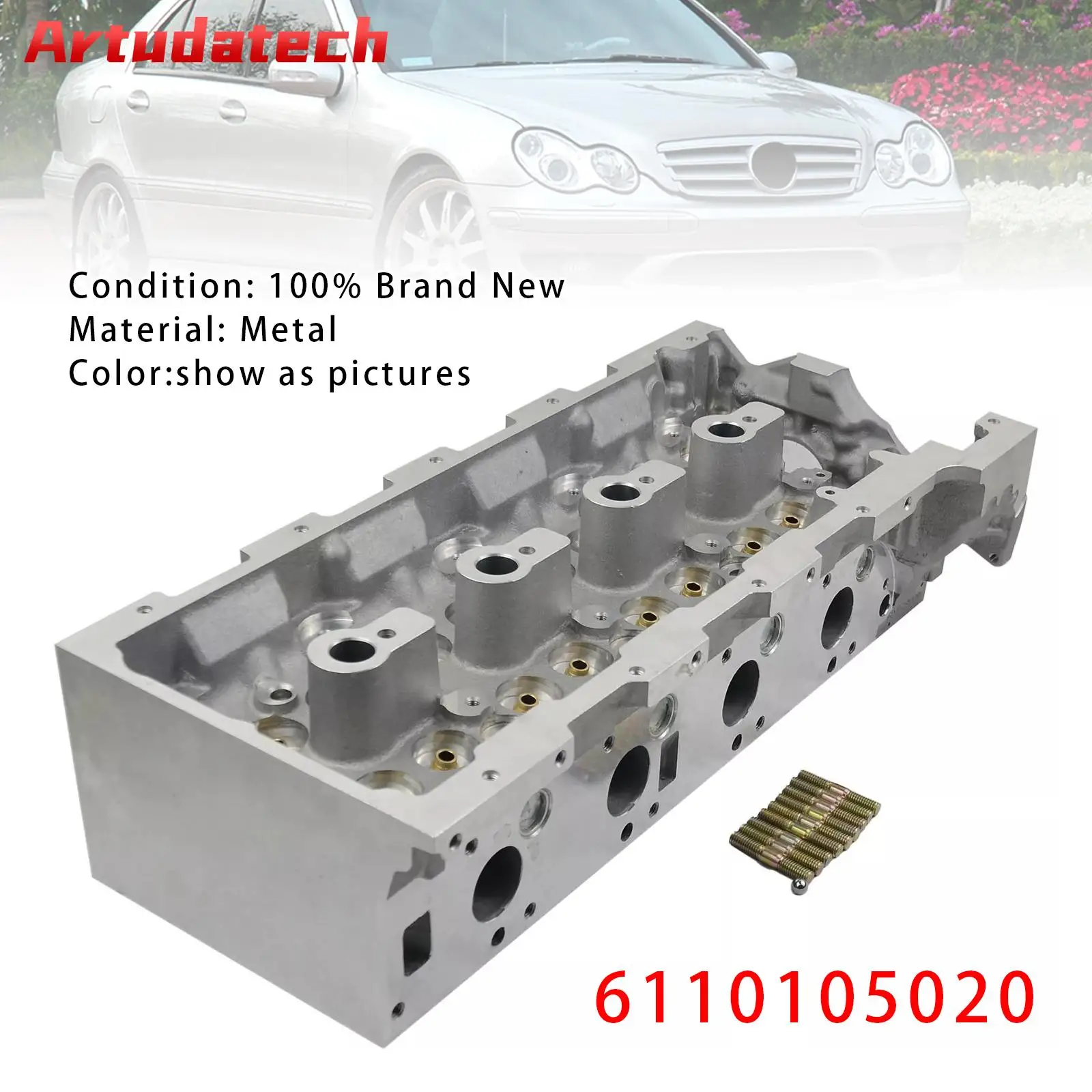 

Artudatech Cylinder Head 6110105020 For Benz Sprinter 3.5-T bus B906 Viano Vito W639 OM646 Car Accessories