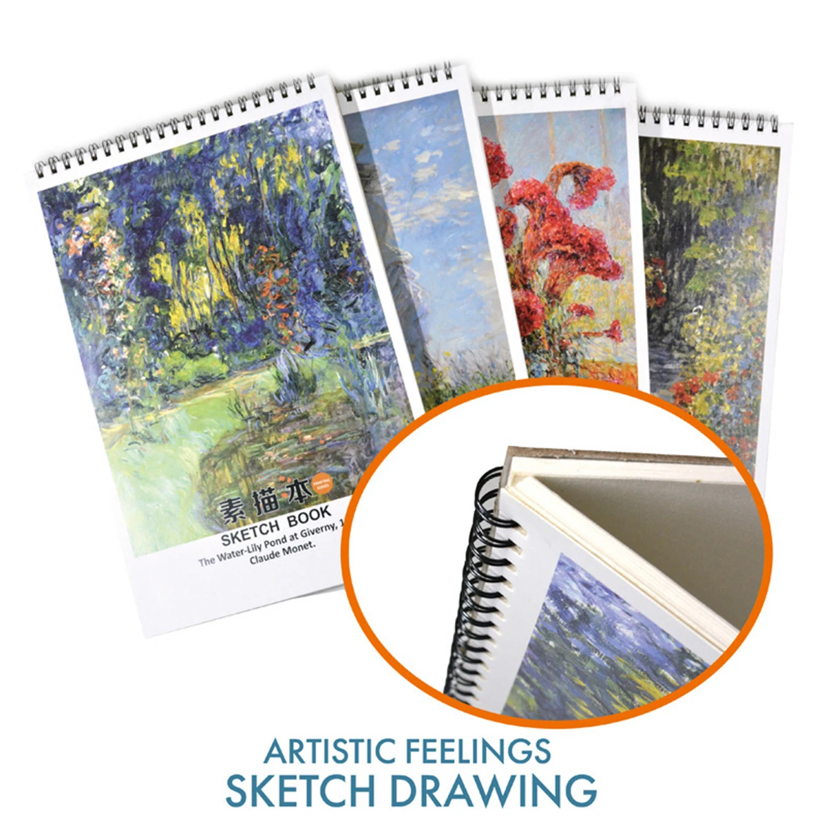 40 pages A3 vintage professional sketchbook thick paper spiral pencil watercolor album gouache paper art supplies