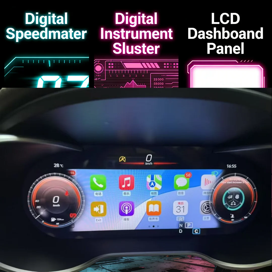 

12,3-дюймовая цифровая приборная панель для Mercedes-Benz C, GLC, W205, GLA, CLA, A, B, E (2013-2019), система Linux, панель приборов