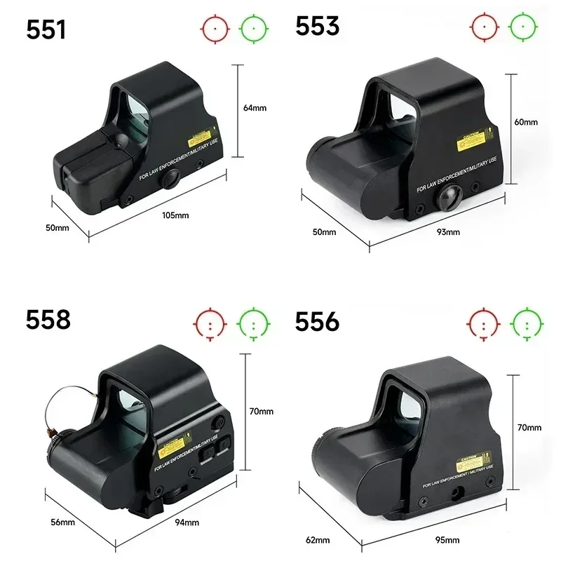 556 558 Holographic Red Green Dot Sight Combo G33 Quick Detach Built-in Flip Tactical Scope Hunting Airsoft Collimator 20mm Rail