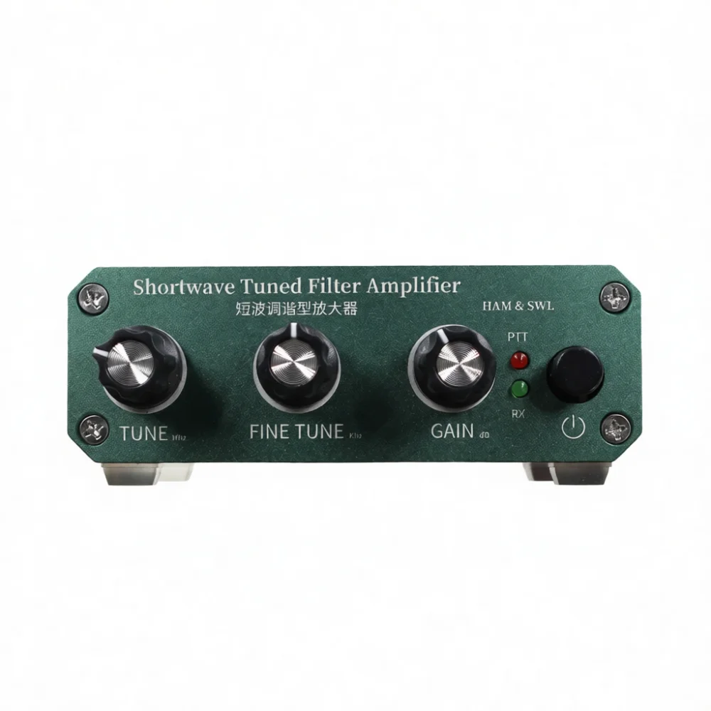 Shortwave Signal Amplifier 3 30MHz Adjustable Gain 0 30dB HF Radio Booster Transceiver Gear Transmit Pass Mode Device