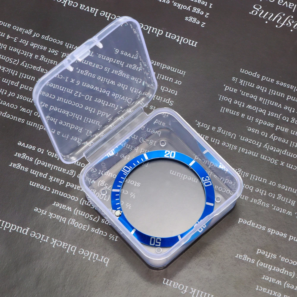 37mm Ceramic Alloy Watch Bezel Insert Ring Slope for Rolex Submariner Water Ghost Watch Case GMT Diving Watch Part Accessories