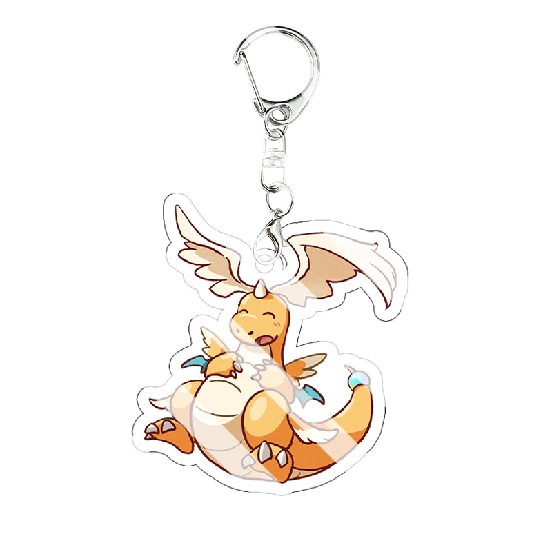Dragonite Mimikyu Acryl-Schlüsselanhänger Zorua Jirachi Phantump Cartoon-Anhänger Schlüsselring Sammlerstück Taschenanhänger Anime Geburtstagsgeschenk – Detail 16