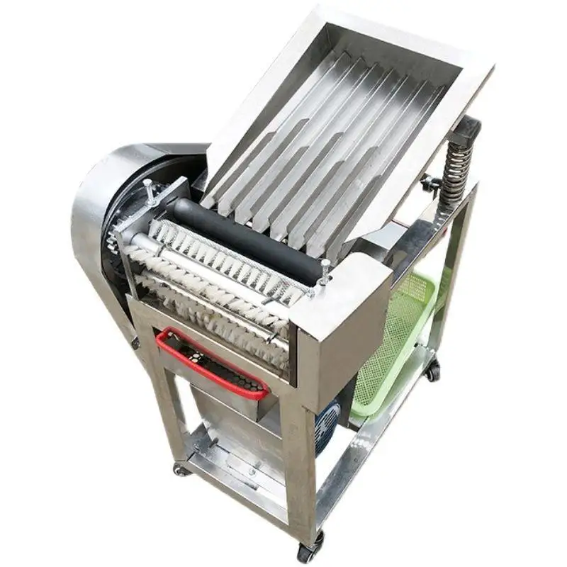 New edamame shelling machine, fresh green bean peeling bean rice with bud clothes peeling machine