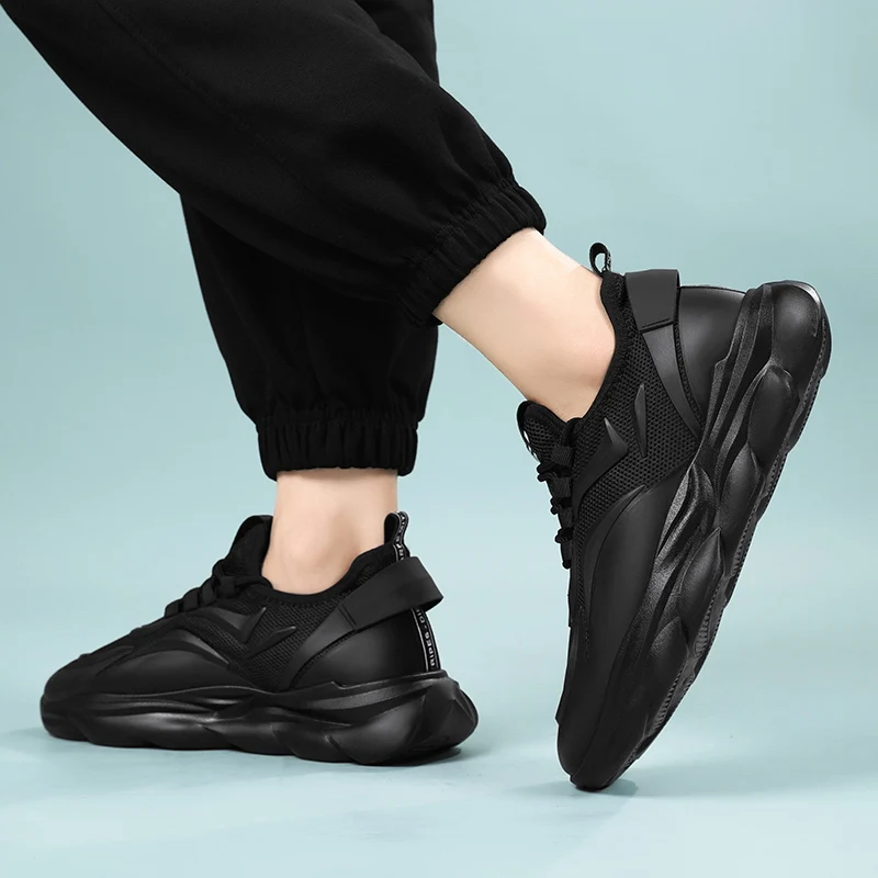 Zapatillas Deportivas De Malla Para Hombre, Modernas, Versátiles, Transpirables, Para Correr, Con Suela Gruesa Y Resistente Al Desgaste_voghion.com