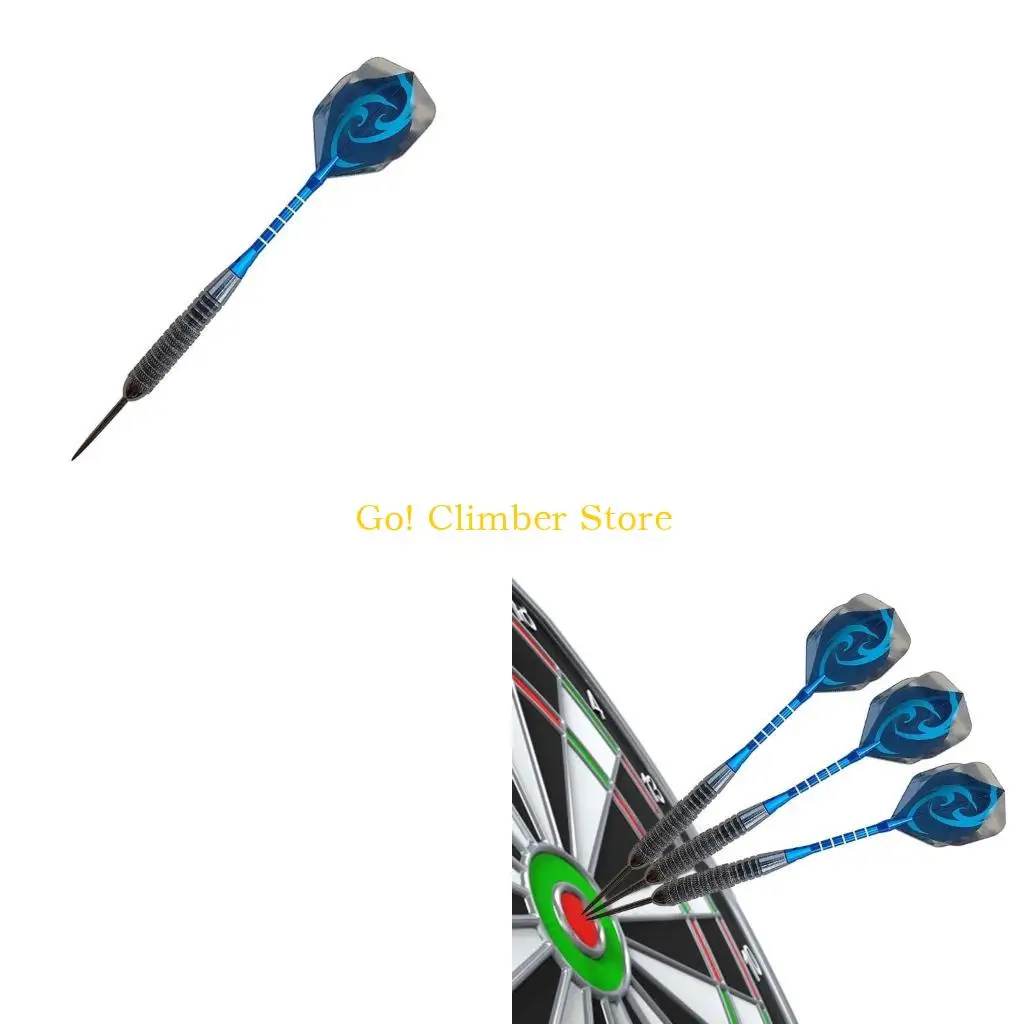 

Q84C 12pcs 22g Hard Steel Tip Iron Barrels Aluminum Shaft PET Flight Steel Tip Darts