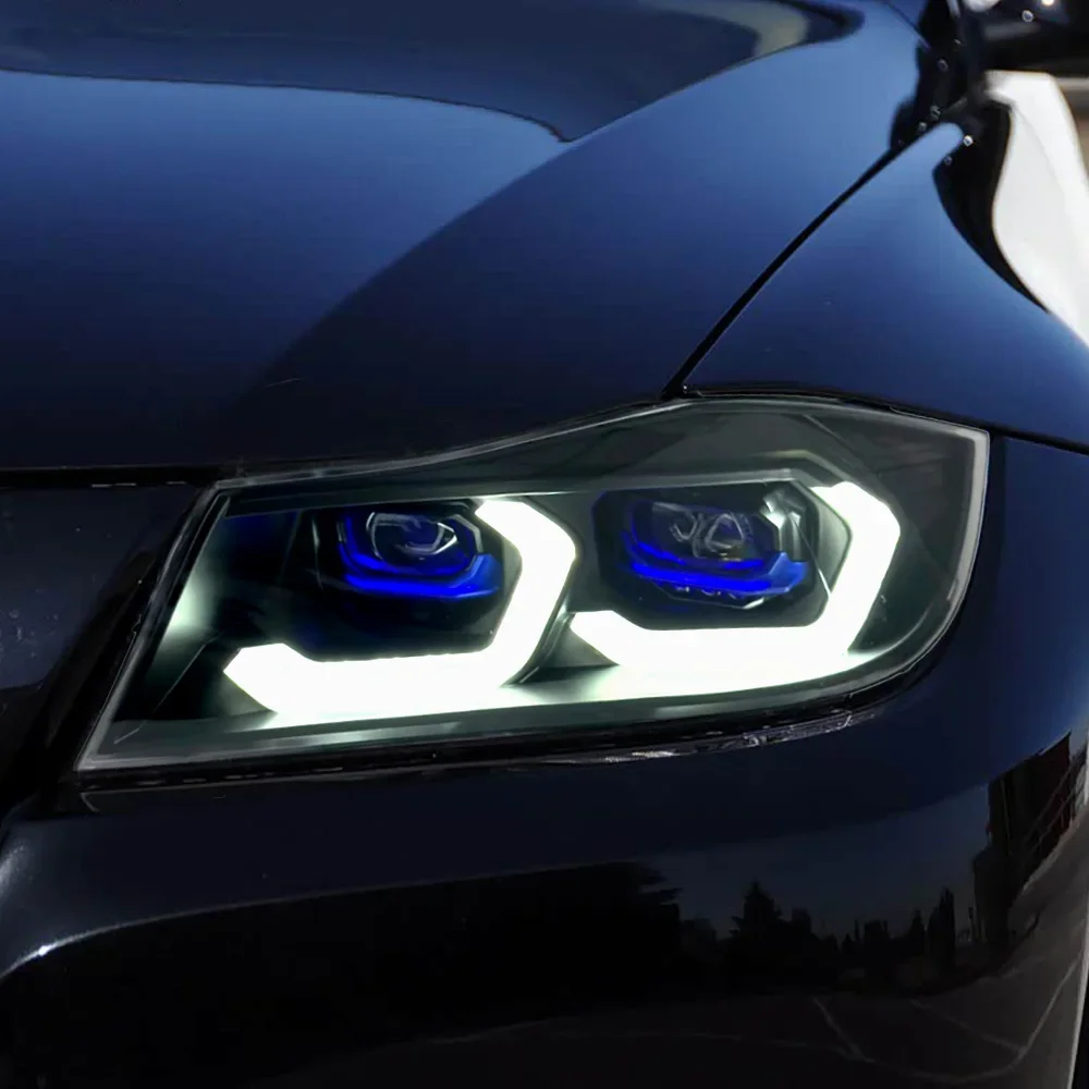 For Bmw 3 Series E90 320I 325I 2005-2012 Led Auto Headlights Assembly Upgrade Startup Effect Drl Projector Lens Tool Accessories