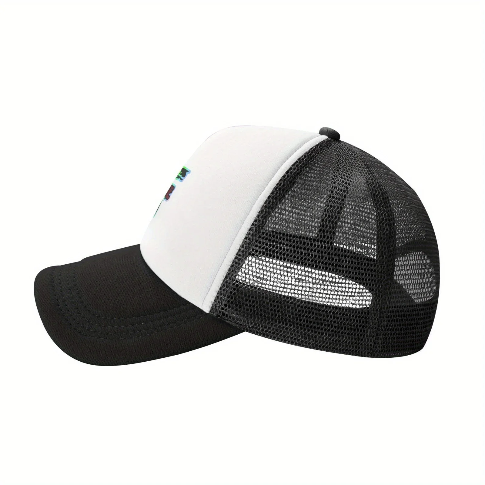1pc Unisex Mesh Baseball Cap With Laser-Cut Mexico Cross Design – Breathable, Sun-Protective, Adjustable Trucker Hat For All Sea