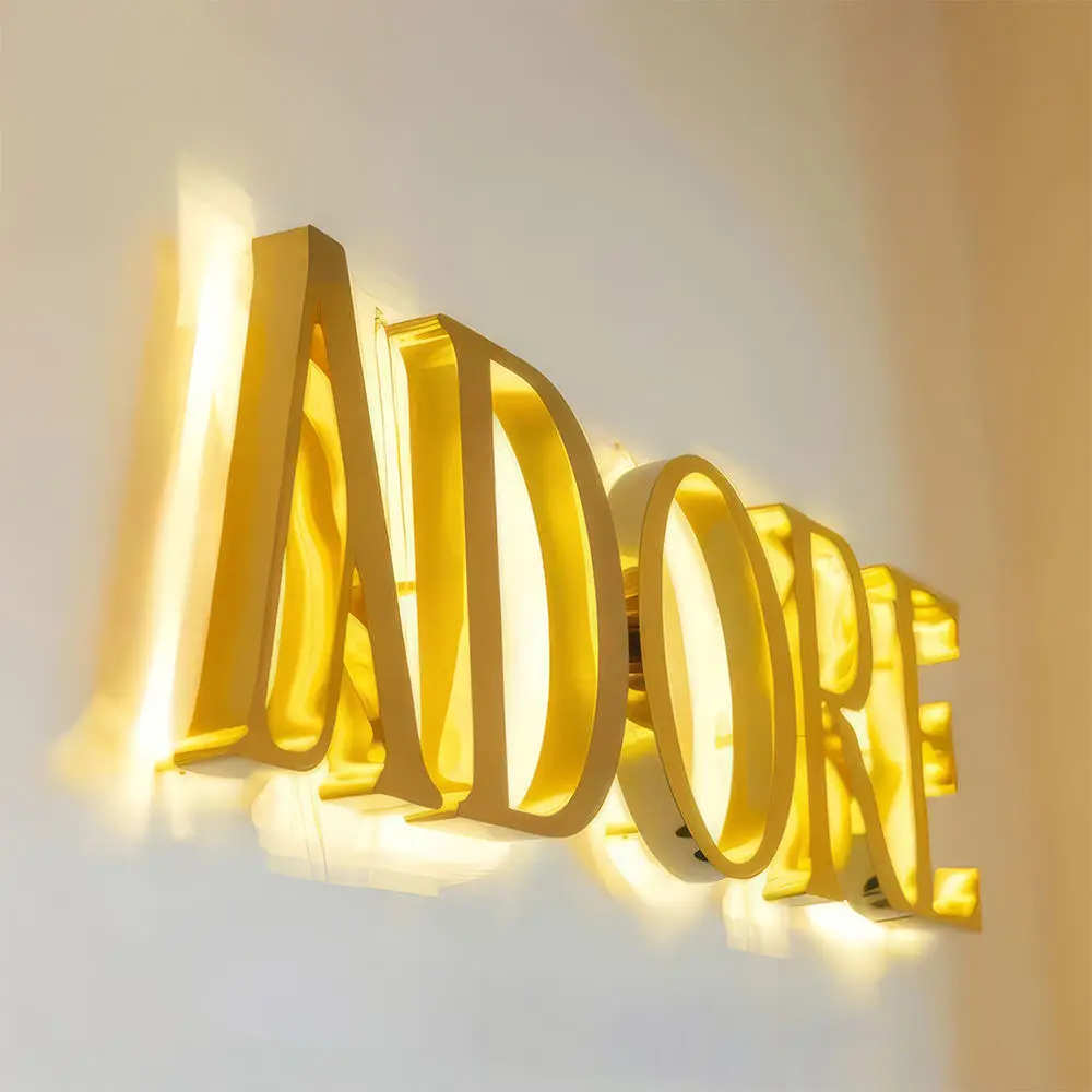 Custom LED Signboard 3D Logo Illuminated Outdoor LED Letters for Shop Business Manufacturer LED Illuminated Sign Board
