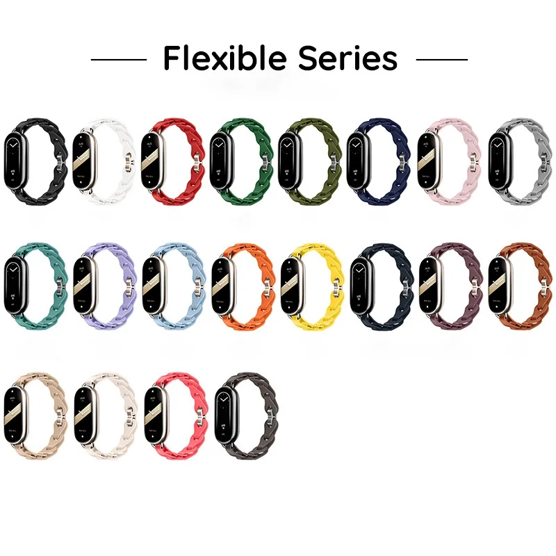 Silikon armband für xiaomi mi band 8 edelstahl schnalle armband für miband 8 nfc ersatz armband armband