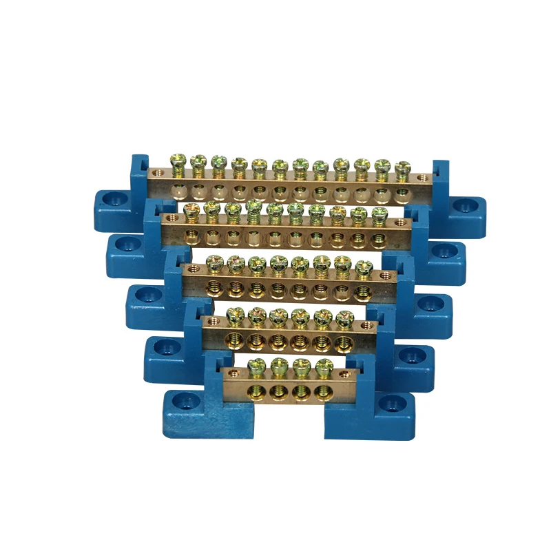 1PCS 6*9 4/6/8/10/12 Hole Zero Ground Row Copper Bar Connection Terminal Wiring Terminal Of Distribution Box