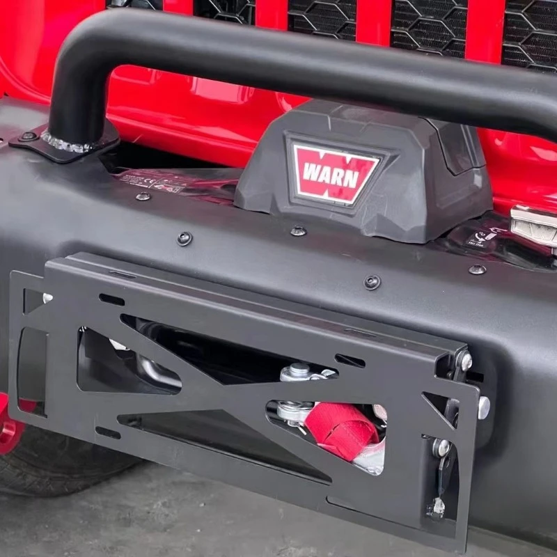 

Suitable for JEEP Wranglerholder winch holder adjustable license plate holder