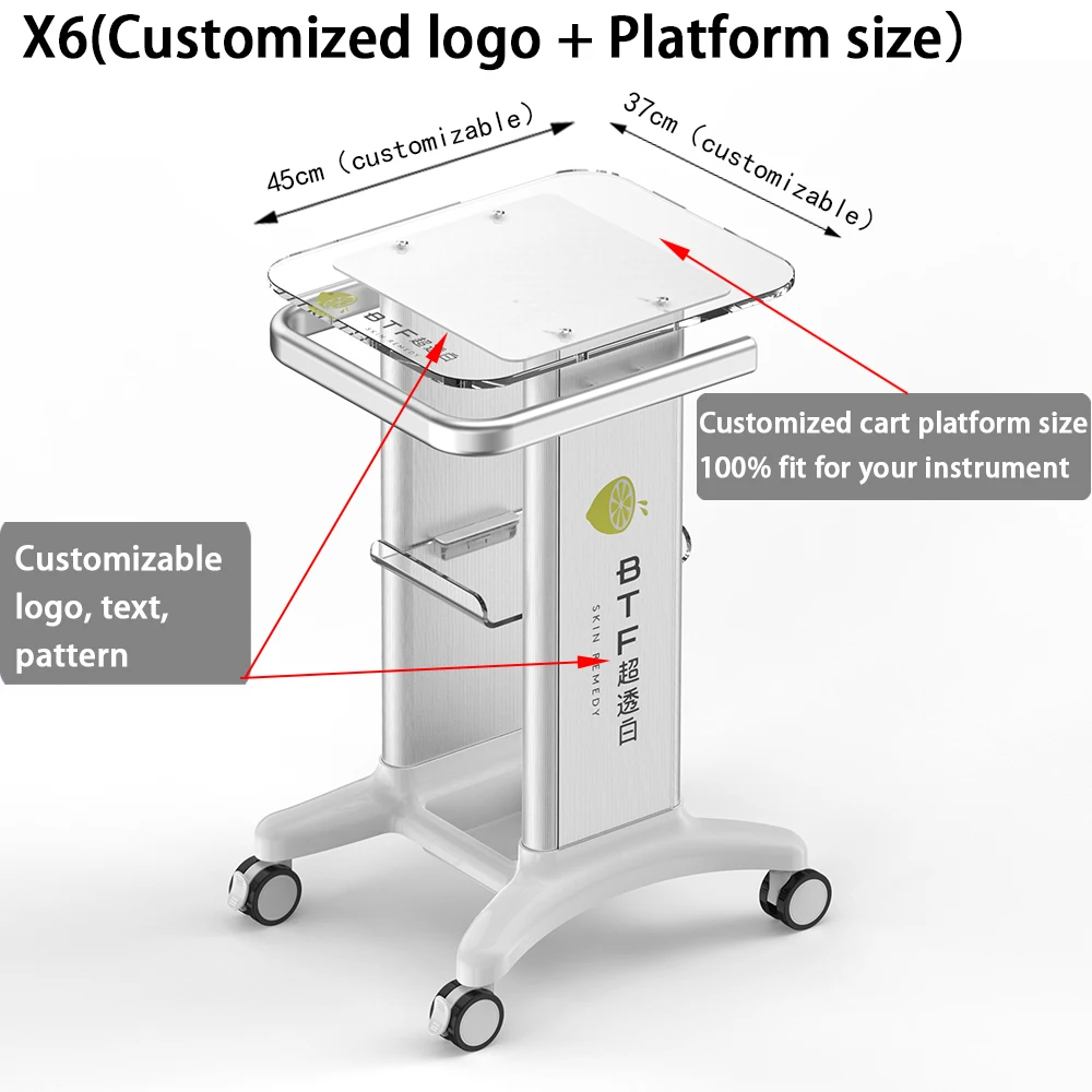 Salon Trolley Adjustable Movement Salon Special Cart Professional Beauty Cart With Roller Barber Shop Salon for Utility Car