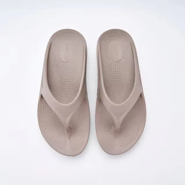 OOFOS-Pantoufles coordonnantes pour hommes et femmes, tongs de plage, sandales d'intérieur, chaussures de maison