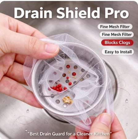 Disposable Kitchen Sink Filter Net Mesh Strainer Drain Stopper Food Waste Catcher Garbage Trap