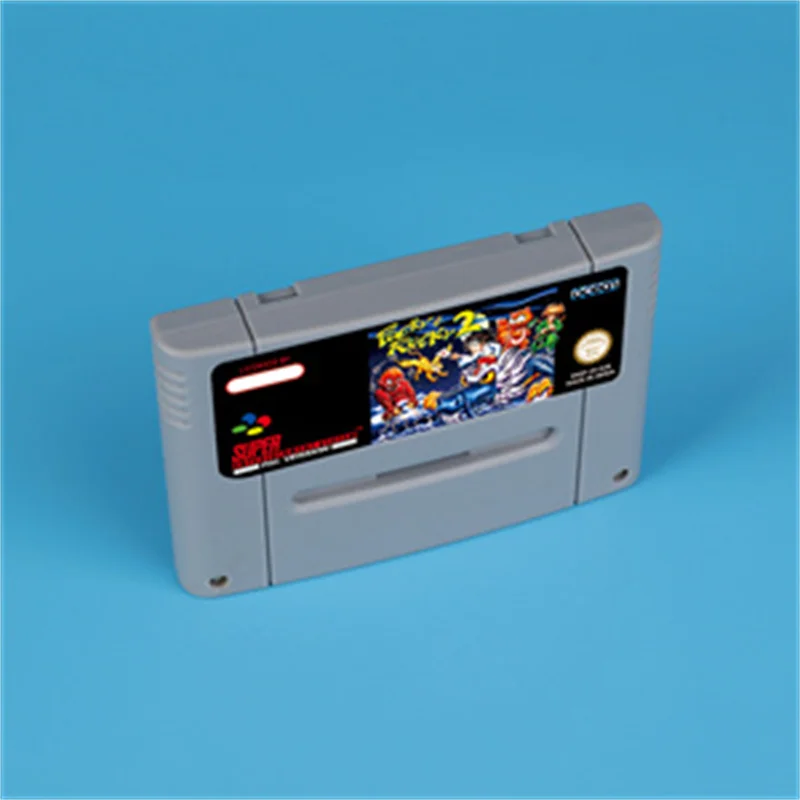 for Pocky & Rocky 2 16bit game card for EUR PAL version SNES video game console