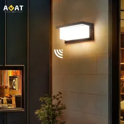 Luces LED Extra grandes para exteriores, lámpara de pared con Sensor de movimiento, impermeable, IP65