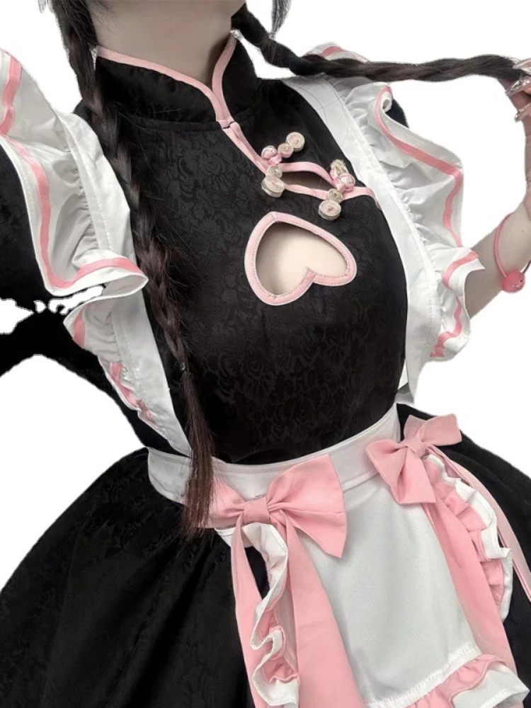 Lolita Sexy Maid fur s, Babydoll Costumes, Cosplay Student Live Show Outfit, Uniforme d'écolière, Waitress, Falling, Hot, CP5XL, 7.0