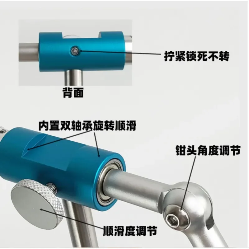 High Quality Rotatable Fly Hook Tying Vise Fishing Hook Binding Tool for Feather Hooks