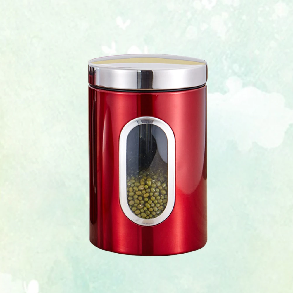 

Stainless Steel Sealed Can Container Sealed Can Travel Travel Portable Storage Tank Portable Storage Airtight Keep Fresh