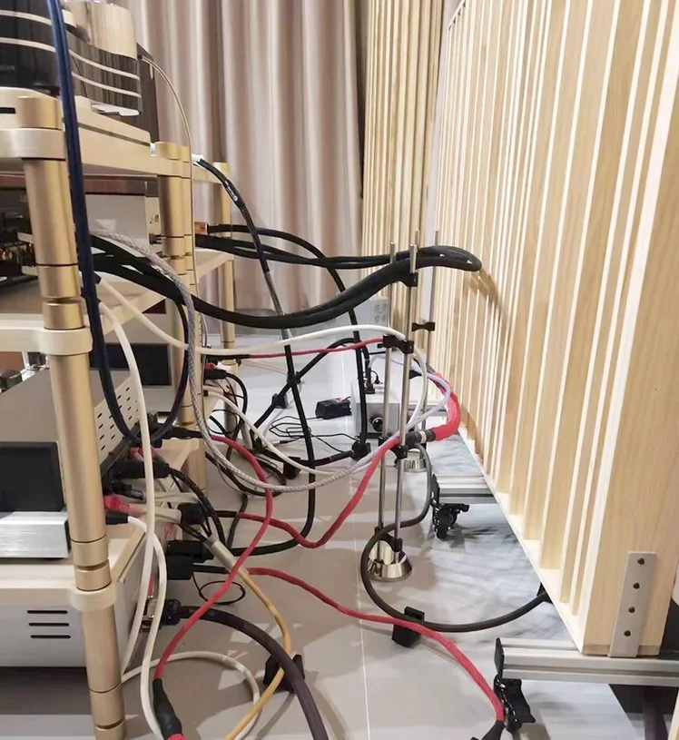 HiFi-Audio-Stromsteckerhalter Kabelstützvorrichtung 304 Edelstahlsäule Stoßdämpfer Kabelhalterung Anti-Schock-Fuß Kabelbasis – Detail 10