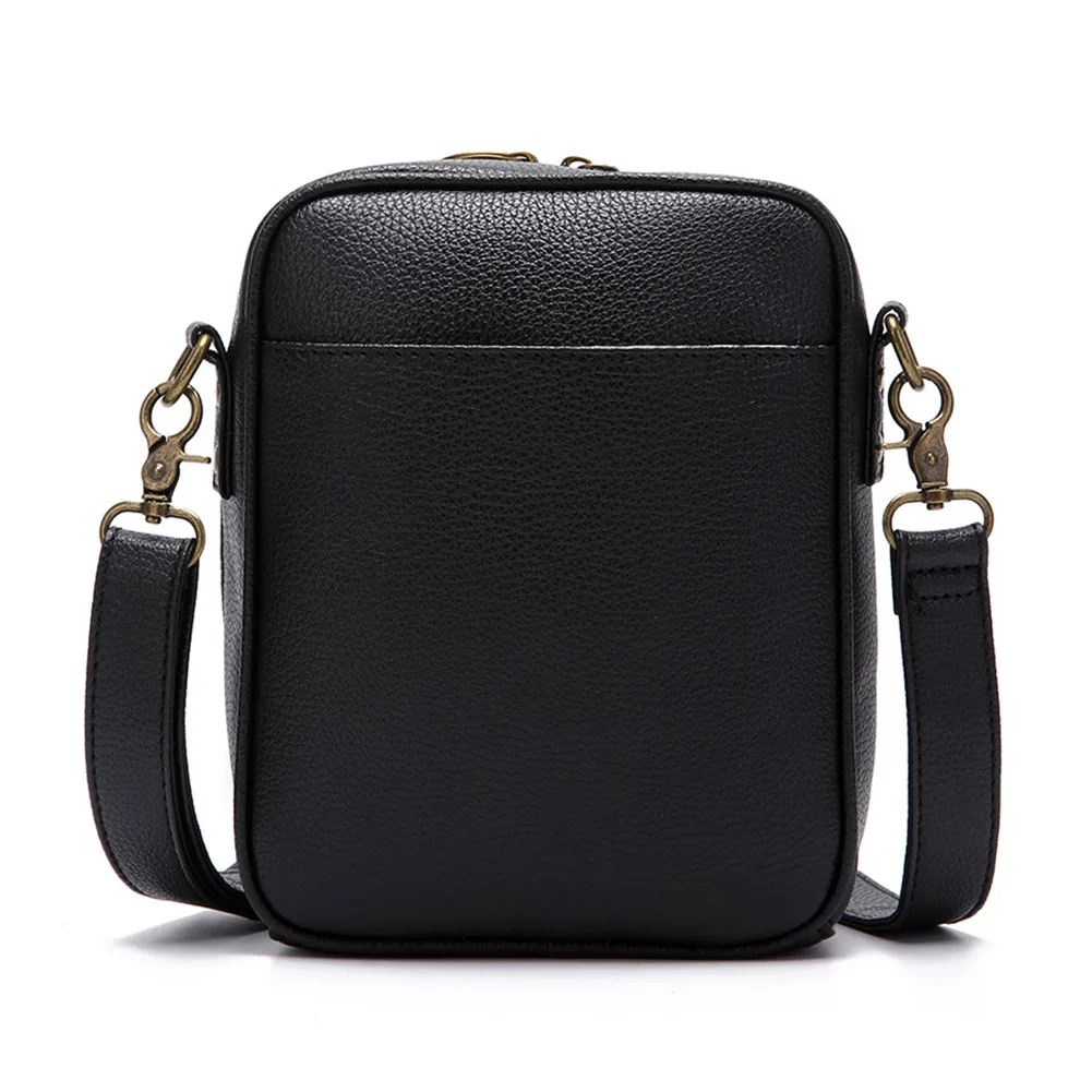 Crossbody Leather Bag Vintage Anti-Theft Shoulder Bag Messengers Bag for Women Men