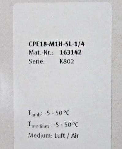 Brand New CPE18-M1H-5L-1/4 Fast Transport
