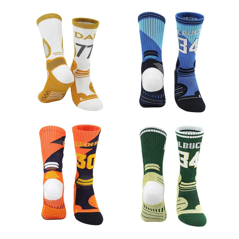 

Men's Profession Basketball Socks Thick Cushion Blisters Free Elite Crew Basketball Socks Euro Size 40 45