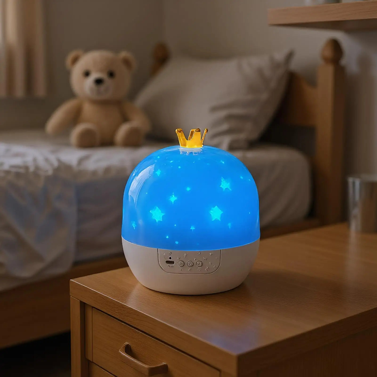 Projecteur d'étoiles pour enfants, lampe Portable avec musique, projecteur de plafond rotatif à 360 degrés pour chambre d'enfant, sommeil mural, sommeil au coucher