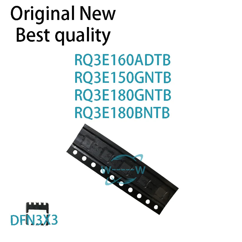 Novo MOSFET, RQ3E160ADTB, RQ3E150GNTB, RQ3E180GNTB, RQ3E180BNTB, E160AD, E150GN, E180GN, E180BN, DFN3x3, 5-10 pcs
