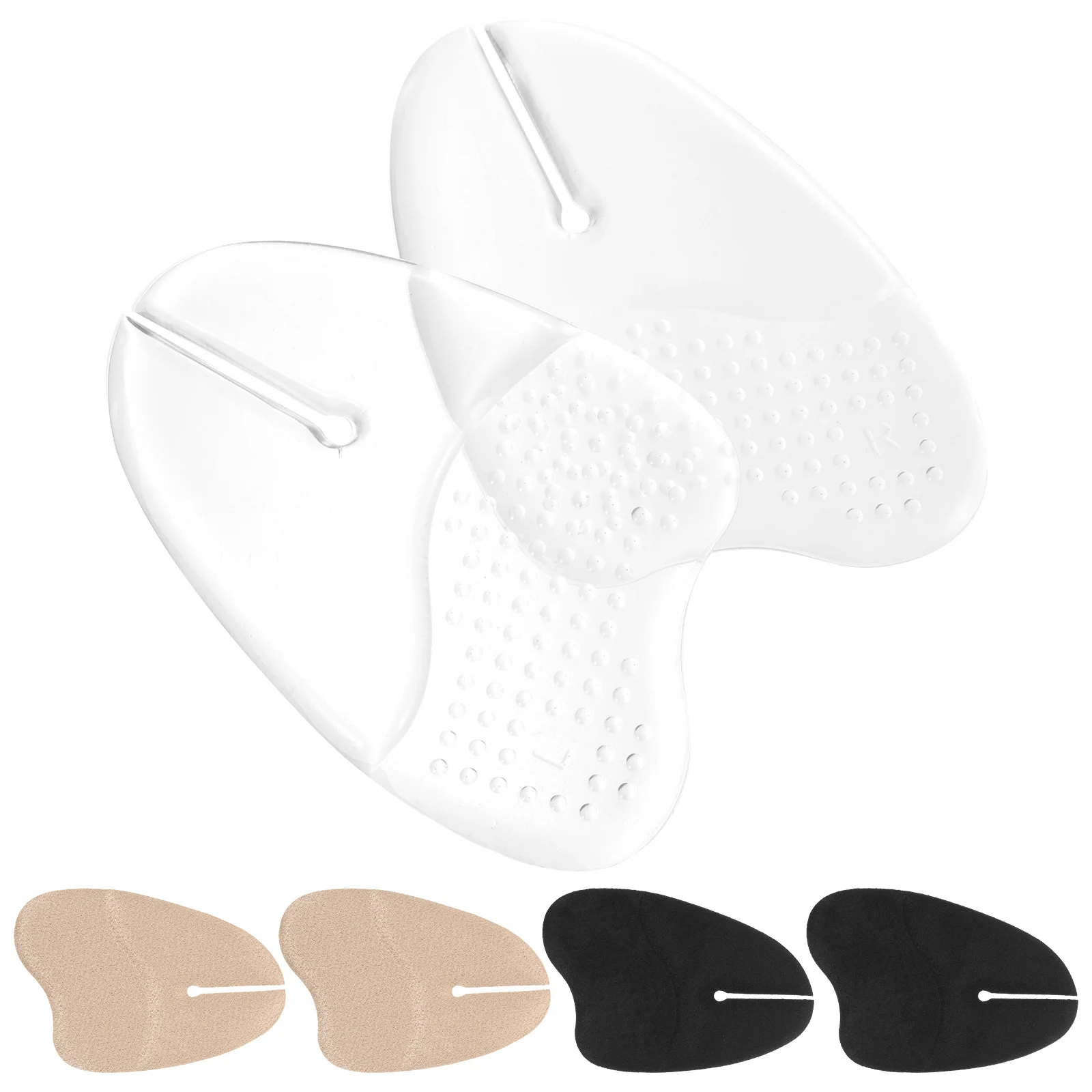 

3 Pairs Anti-slip Foot Pad Cushion Insert for Sandals Forefoot Shoe Pads Insoles Thong Toe Protector