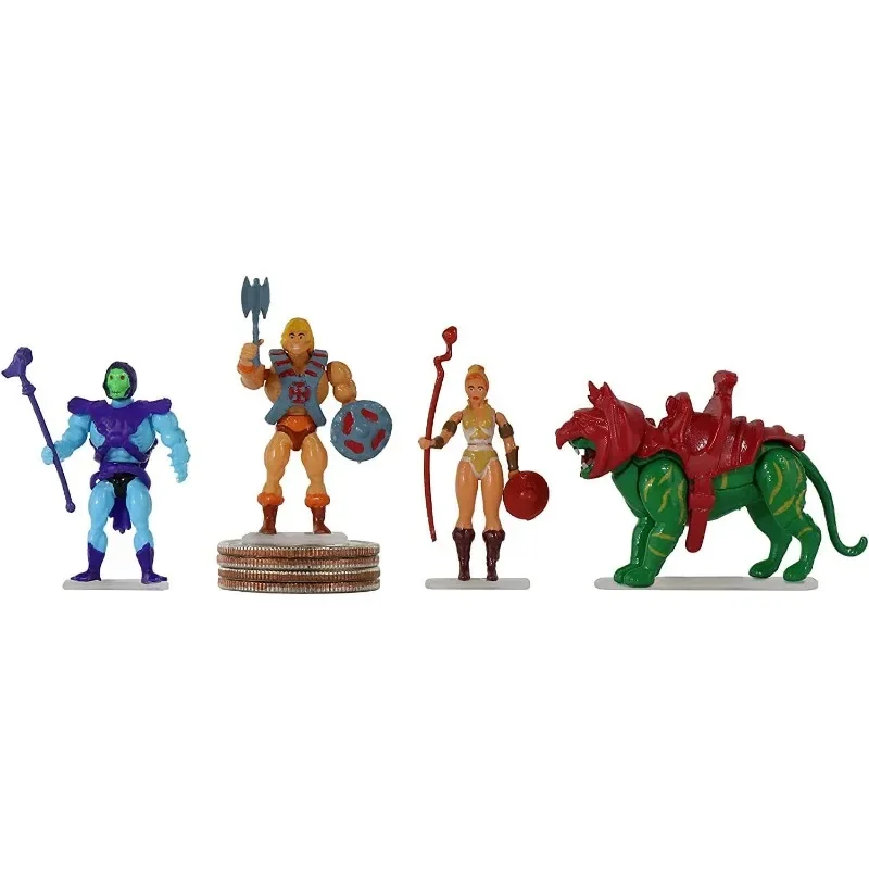 Master of The Universe Wolrds Smallest Miniature Figure Battle Cat He Man Teela Model Ornaments Accessories Collection Toy