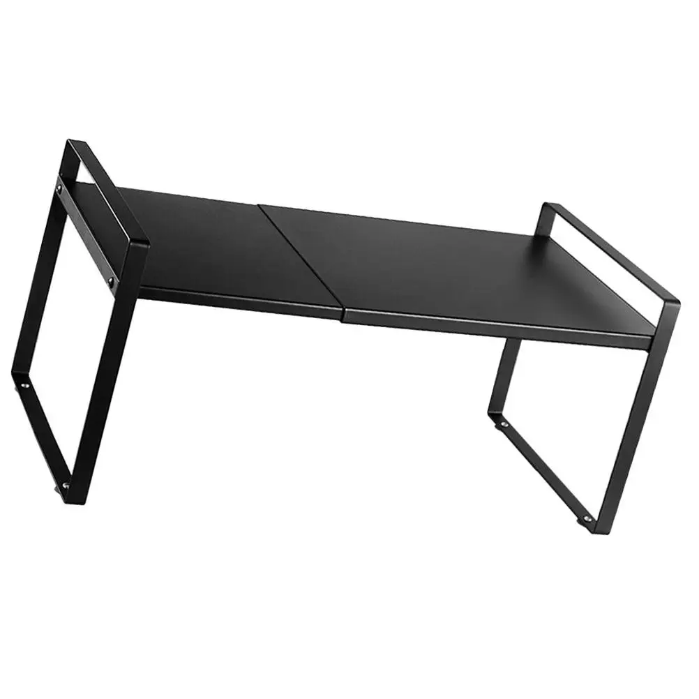 

Kitchen Storage Rack Telescopic Metal Wear Resistant Multi-Function Organizer for Kitchen Household Seasoning Storage Rack