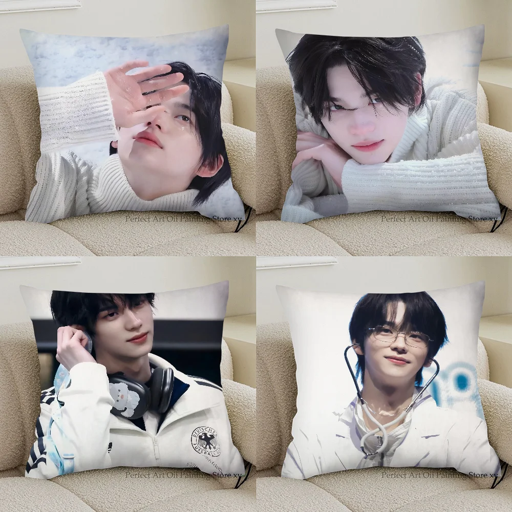 1PC Kpop Singer SHINYU Pillow Case Square Pillow Cushion Cover Bedroom Sofa Room Decoration Casual Pillow Cover