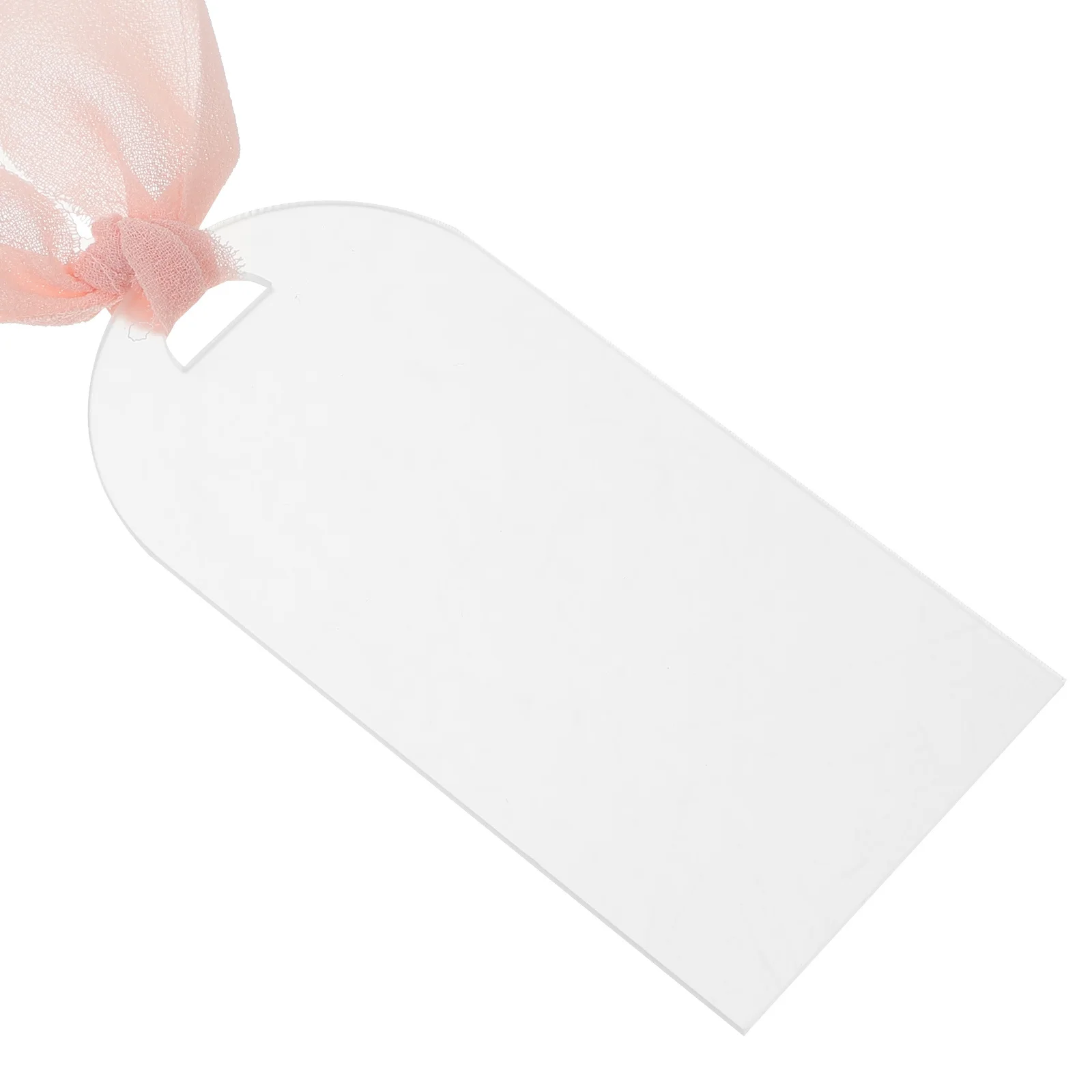 

10Pcs Acrylic Frosted Wedding Seating Signs Blank Tags Elegant Reusable Decor Acrylic Reserved Sign Hanging Chair Tag Decor