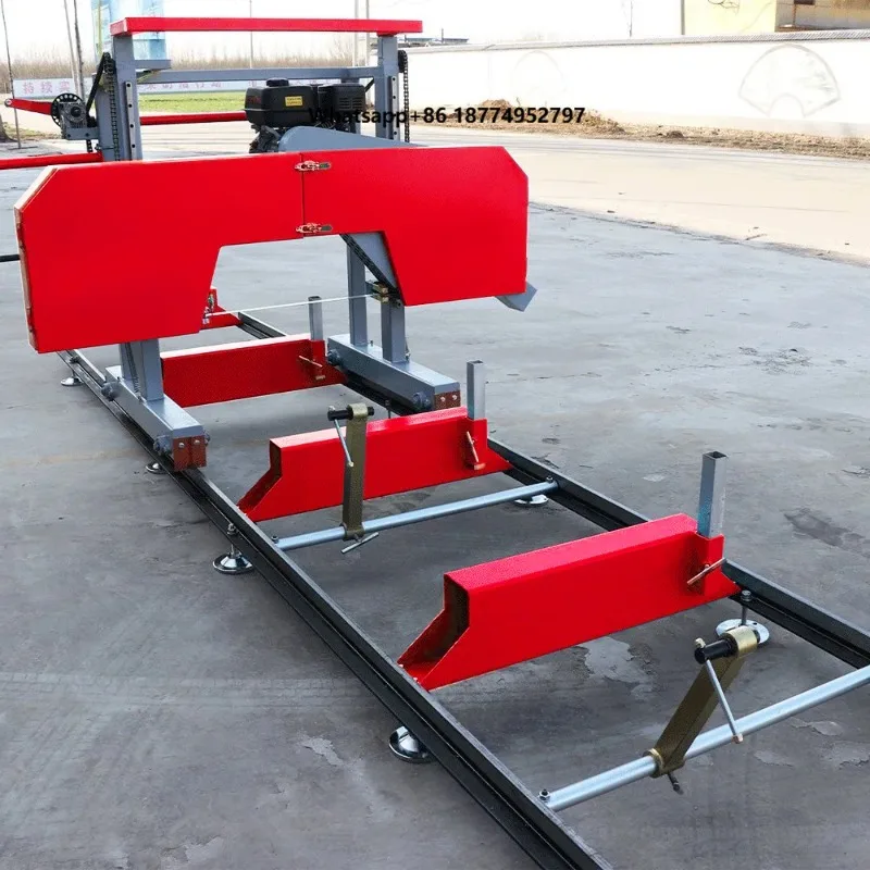 Cheap Chinese Electric Portable Mobile  Full Automatic Log Sawmill Machine Wood Cutting Band Saw Hydraulic
